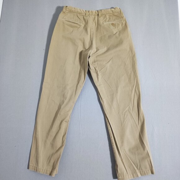 J. Crew chino pants men's size 32X32 tan colour straight leg cotton pants - Picture 3 of 10